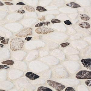 Jeffrey Court River Rock Medley 12 in. x 12 in. x 8 mm Travertine Mosaic Floor/Wall Tile-99035 202273476