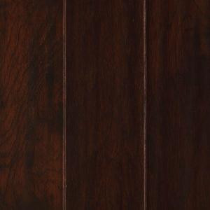 Mohawk Chocolate Hickory 3/8 in. T x 5.25 in. W x Random L SoftScraped Engineered UNICLIC Hardwood Flooring (22.5 sq.ft./case)-32483-11 203950111