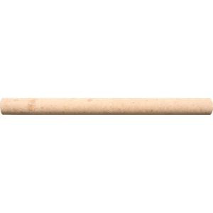 MS International Ivory 3/4 in. x 12 in. Travertine Pencil Molding Wall Tile-THDW1-MP-IVO 100664339