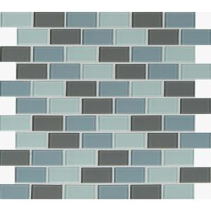 MS International Majestic Ocean 12 in. x 12 in. x 4 mm Glass Mesh-Mounted Mosaic Tile (20 sq. ft. / case)-GLSBRK-MO4MM 300333839
