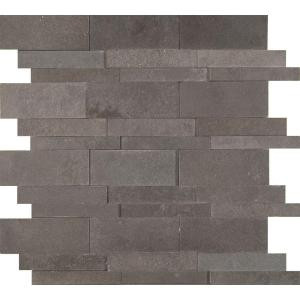MS International Neptune 3D 12 in. x 12 in. x 10 mm Honed Basalt Mesh-Mounted Mosaic Tile (10 sq. ft. / case)-BSLTB-3DH 205308200