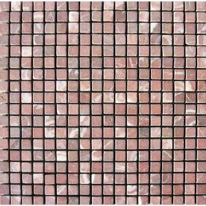 MS International Rojo Alicante 12 in. x 12 in. x 10 mm Tumbled Marble Mesh-Mounted Mosaic Tile (10 sq. ft. / case)-SMOT-RA-5/8-T 202508314