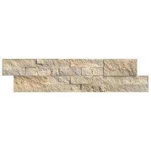 MS International Tuscany Ivory Ledger Panel 6 in. x 24 in. Natural Quartzite Wall Tile (10 cases / 60 sq. ft. / pallet)-LPNLTIVO624 206060412