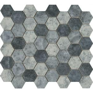 MS International Urban Tapestry Hexagon 12 in. x 12 in. x 6 mm Glass Mesh-Mounted Mosaic Tile (15 sq. ft. / case)-SMOT-GLS-UT6MM 206279729