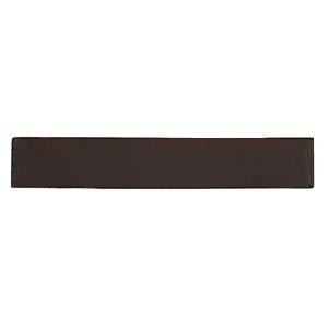 Solistone Hand-Painted Carbon Black 1 in. x 6 in. Ceramic Pencil Liner Trim Wall Tile-CARBON-PL 207005067