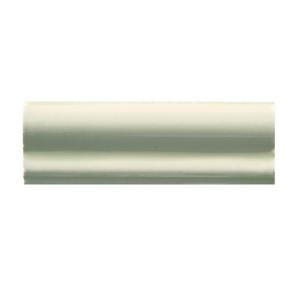 Solistone Hand-Painted Nieve White 2 in. x 6 in. Ceramic Chair Rail Trim Wall Tile-NIEVE-CR 206075266