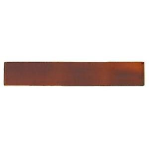 Solistone Hand-Painted Russet Red 1 in. x 6 in. Ceramic Pencil Liner Trim Wall Tile-RUSSET-PL 206075220