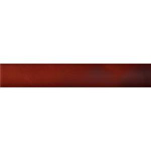 Solistone Hand-Painted Russet Red 1 in. x 6 in. Ceramic Quarter Round Trim Wall Tile-RUSSET-QR 206075239