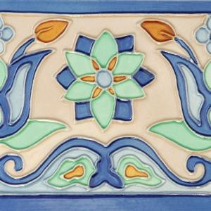 Solistone Hand-Painted Tulips Deco 6 in. x 6 in. Ceramic Wall Tile (2.5 sq. ft. / case)-CTulips66 202018625