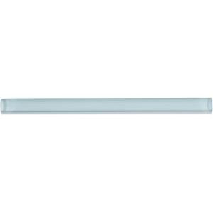 Splashback Tile Blue Sky Glass Pencil Liner Trim Wall Tile - 3/4 in. x 6 in. Tile Sample-SMP-GPL BLUE SKYSAMPLE 206347120