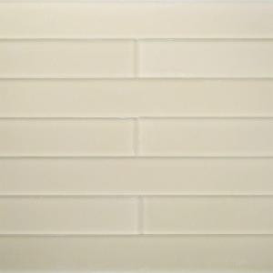 Splashback Tile Contempo Vista Macadamia 2 in. x 16 in. x 8 mm Frosted Subway Glass Wall Tile-CNTMPVISTA-FROSTED MACADAMIA 206347059