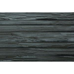 Splashback Tile Gemini Black Birch Planks Polished Glass Mosaic Floor and Wall Tile - 3 in. x 6 in. Tile Sample-L1D5 206496976
