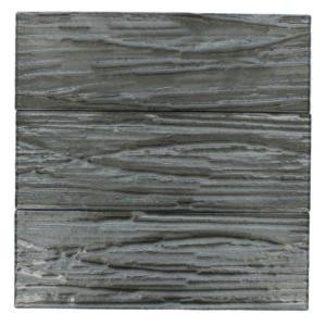 Splashback Tile Gemini Black Birch Polished Glass Mosaic Wall Tile - 4 in. x 6 in. Tile Sample-L1C2 206496975