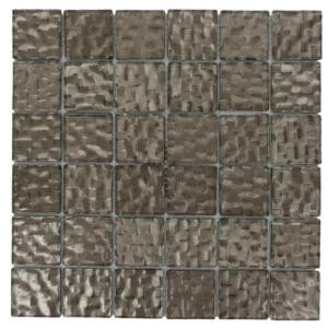 Splashback Tile Gemini Chromium Polished Glass Mosaic Wall Tile - 3 in. x 6 in. Tile Sample-L1C7 206496977