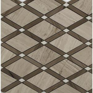 Splashback Tile Grand Athens Gray Polished Marble Tile - 3 in. x 6 in. Tile Sample-R1B11GDATNGRY 206823006