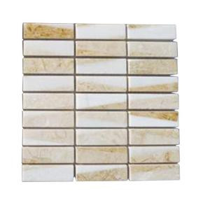 Splashback Tile Great Ulysses 3 in. x 6 in. x 8 mm Marble Mosaic Floor and Wall Tile Sample-C1B11 MARBLE TILE 204278967