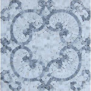Splashback Tile Marquess Carrera Polished Marble Floor and Wall Tile - 3 in. x 6 in. Tile Sample-L5B6HD-MQSCARA 206641669