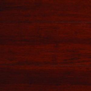 Take Home Sample - Strand Woven Mahogany Click Lock Bamboo Flooring - 5 in. x 7 in.-LH-112446 205515110