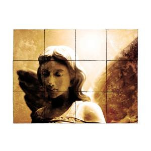 Tile My Style Angel1 24 in. x 18 in. Tumbled Marble Tiles (3 sq. ft. /case)-TMS0014M1 203457933