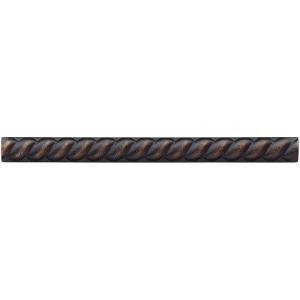 Weybridge 1/2 in. x 6 in. Cast Metal Rope Liner Dark Oil Rubbed Bronze Tile (18 pieces / case)-TILE469070003HD 203381210