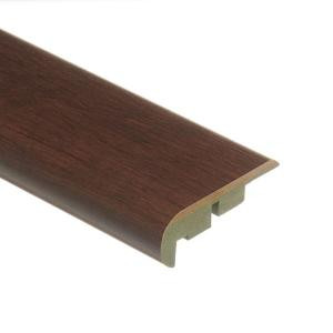 Zamma Blackened Maple 3/4 in. Thick x 2-1/8 in. Wide x 94 in. Length Laminate Stair Nose Molding-013541517 203204453