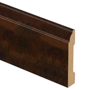 Zamma Molasses Maple 9/16 in. Thick x 3-1/4 in. Wide x 94 in. Length Laminate Wall Base Molding-013041813 206955291