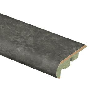 Zamma Slate Shadow 3/4 in. Thick x 2-1/8 in. Wide x 94 in. Length Laminate Stair Nose Molding-013541587 203622568