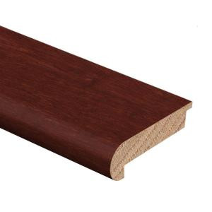 Zamma Strand Woven Bamboo Cherry 1/2 in. Thick x 2-3/4 in. Wide x 94 in. Length Hardwood Stair Nose Molding-014122082599 205415562
