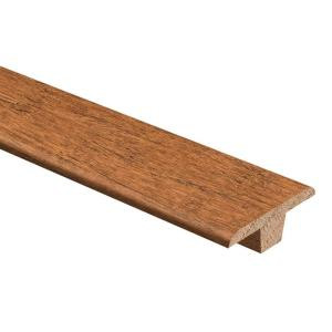 Zamma Strand Woven Bamboo French Bleed 3/8 in. Thick x 1-3/4 in. Wide x 94 in. Length Hardwood T-Molding-014002022592 205415497