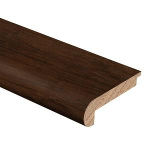 Zamma Strand Woven Bamboo Java 3/8 in. Thick x 2-3/4 in. Wide x 94 in. Length Hardwood Stair Nose Molding-014382082597 205415551