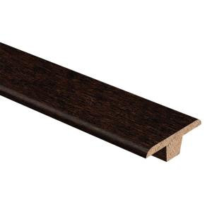 Zamma Strand Woven Bamboo Walnut/Ashton 3/8 in. Thick x 1-3/4 in. Wide x 94 in. Length Wood T-Molding-01400202942520 203404190