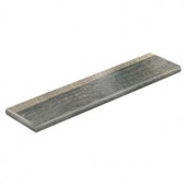 Cap A Tread Cross Sawn Oak Grey 47 in. L x 12-1/8 in. D x 1-11/16 in. H Laminate Left Return to Cover Stairs 1 in. Thick-016271763 206052865