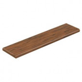 Cap A Tread Hometown Hickory Sable 47 in. Long x 12-1/8 in. Deep x 1-11/16 in. Tall Laminate Left Return to Cover Stairs 1 in. Thick-016271599 203800948