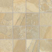 Daltile Ayers Rock Golden Ground 13 in. x 13 in. Glazed Porcelain Mosaic Floor and Wall Tile-AY0233MS1P 203719307