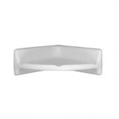 Daltile Bath Accessories White 8 in. x 8 in. Ceramic Wall Mounted Corner Shelf-0100BA7801P 100674432