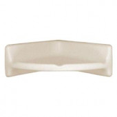 Daltile Bathroom Accessories Almond 8-3/4 in. x 8-3/4 in. Ceramic Corner Shelf Accessory Wall Tile-0135BA7801P 100678973