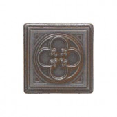 Daltile Castle Metals 2 in. x 2 in. Wrought Iron Metal Clover Insert Accent Wall Tile-CM0222DOTA1P 202044731