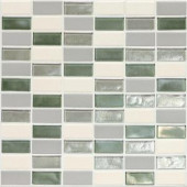 Daltile Coastal Keystones Caribbean Palm 12 in. x 12 in. x 6 mm Glass Mosaic Floor and Wall Tile-CK8721PM1P 203719353