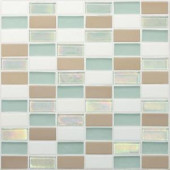 Daltile Coastal Keystones Trade Wind 12 in. x 12 in. x 6 mm Glass Mosaic Floor and Wall Tile-CK8621PM1P 203719349