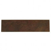 Daltile Continental Slate Indian Red 3 in. x 12 in. Porcelain Bullnose Floor and Wall Tile-CS51S43C91P1 202624028