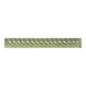 Daltile Cristallo Glass Peridot 1 in. x 8 in. Rope Glass Accent Wall Tile-CR5218ROPE1P 202647706