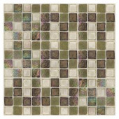 Daltile Egyptian Glass Topaz Melange 12 in. x 12 in. x 6 mm Glass Face-Mounted Mosaic Wall Tile-EG3511PM1P 203719963