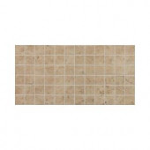 Daltile Fidenza Cafe 12 in. x 24 in. x 8 mm Porcelain Mesh-Mounted Mosaic Floor and Wall Tile (24 sq. ft. / case)-FD0222MS1P2 202667117