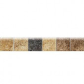 Daltile Heathland Sunset 2 in. x 12 in. Glazed Ceramic Mosaic Bullnose Floor and Wall Tile-HL08S886MS1P2 203719585