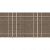 Daltile Keystones Unglazed Artisan Brown 12 in. x 24 in. x 6 mm Porcelain Mosaic Floor and Wall Tile (24 sq. ft. / case)-D14422MS1P 203462025