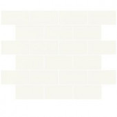 Daltile Rittenhouse Square Almond 12 in. x 12 in. x 6 mm Ceramic Mosaic Wall Tile-013524BJMS1P2 203719338