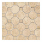 Daltile Salerno Nubi Bianche 12 in. x 12 in. x 6 mm Ceramic Octagon Mosaic Floor and Wall Tile-SL812OCT81MS1P2 202646495