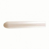 Daltile Semi-Gloss Almond 3/4 in. x 6 in. Ceramic Quarter-Round Outside Corner Wall Tile-0135AC1061P1 100672656