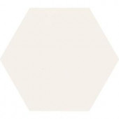 Daltile Semi Gloss White Hexagon 4 in. x 4 in. Glazed Ceramic Wall Tile (3 sq. ft. / case)-010044HEXHD1P2 206623193