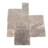 Daltile Travertine Andes Gray Paredon Pattern Floor and Wall Tile Kit (6 sq. ft / case)-TS35PATTERN1P 202646859